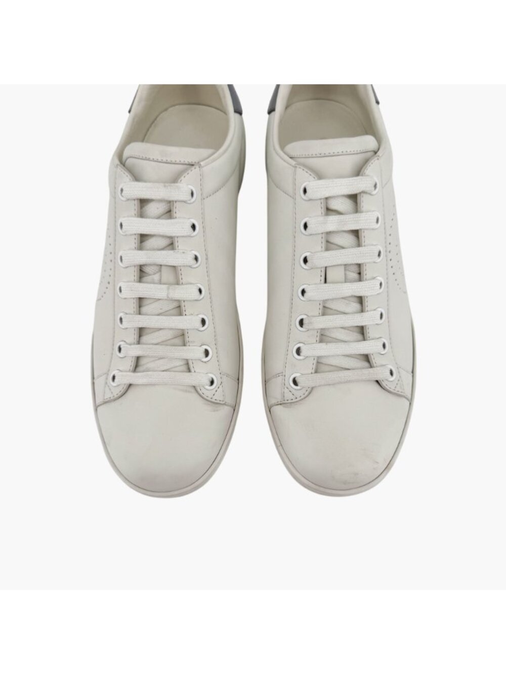 Gucci Ace GG Interlock Logo Low Top Sneakers White Leather Size 39 US 9 Women - Picture 3 of 14